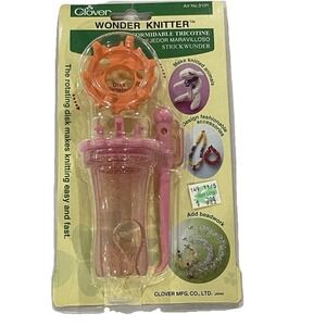Vintage Clover Wonder Knitter Tool #3101 Disk Rotator Knitting Craft Beading NIP